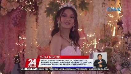 Sparkle teen star Althea Ablan, "very girly" sa kanyang all-pink-themed 18th birthday celebration; dinaluhan ng bigating artista at personalities | 24 Oras