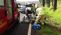 Conforme Corpo de Bombeiros, forte impacto trouxe preocupação com lesões na coluna das vítimas