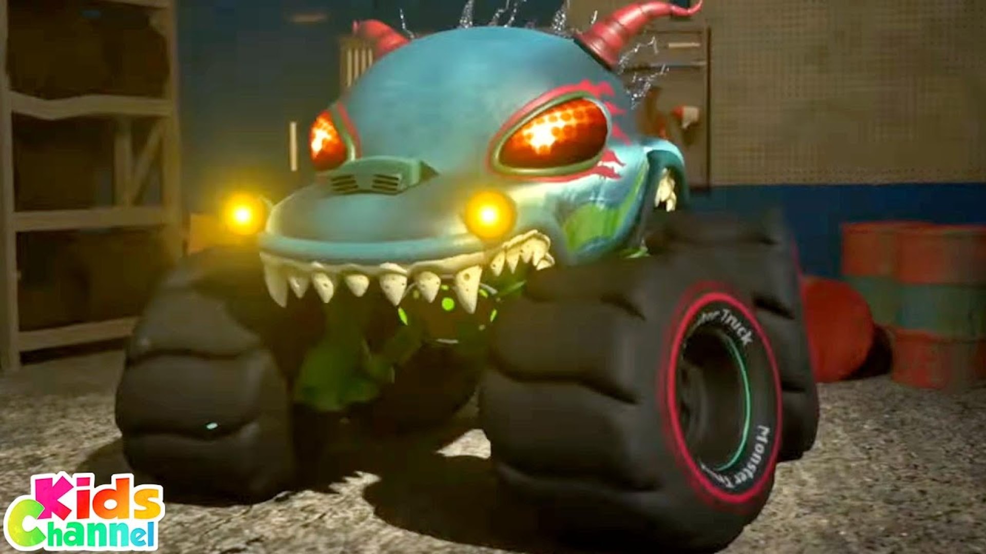 Scary Monster Truck - More Car Cartoon Videos for Children - video  Dailymotion