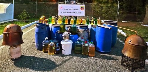 KIRKLARELİ'DE 1320 LİTRE SAHTE İÇKİ ELE GEÇİRİLDİ