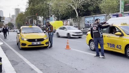 İstanbul'da taksicilere yönelik denetim yapıldı