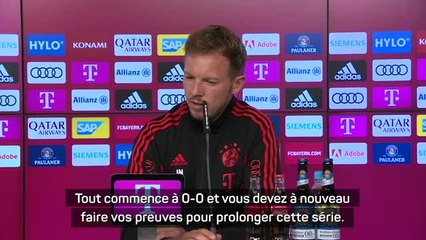 Klassiker - Nagelsmann : "Pour le classement, et symboliquement, c'est un match important"