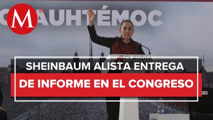 Alistan preparativos para presentar cuarto informe de gobierno de Claudia Sheinbaum