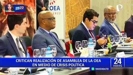 Luis Gonzales critica Asamblea de la OEA: “Pretenden proteger internacionalmente la imagen del presidente”