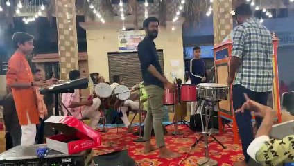 My friends are enjoying Navaratri