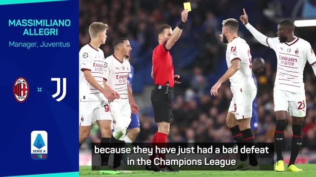 Allegri wary of Leão ahead of 'must-win' Milan clash