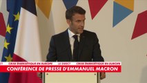 Emmanuel Macron : «Nous avons pris la décision de créer un fonds spécial de 100 millions d’euros qui permettra à l’Ukraine de soutenir son effort de guerre et sa résistance aux assauts russes»