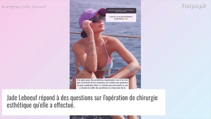 Jade Leboeuf transparente sur son opération de la poitrine : "Elle s'était totalement dégonflée"