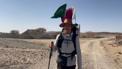 Saudi man braves desert in his journey to the 2022 World Cup