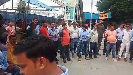 video 72 घण्टे कार्यप्रणाली लागू करने का विरोध लोको रनिंग स्टॉफ ने दिया धरना