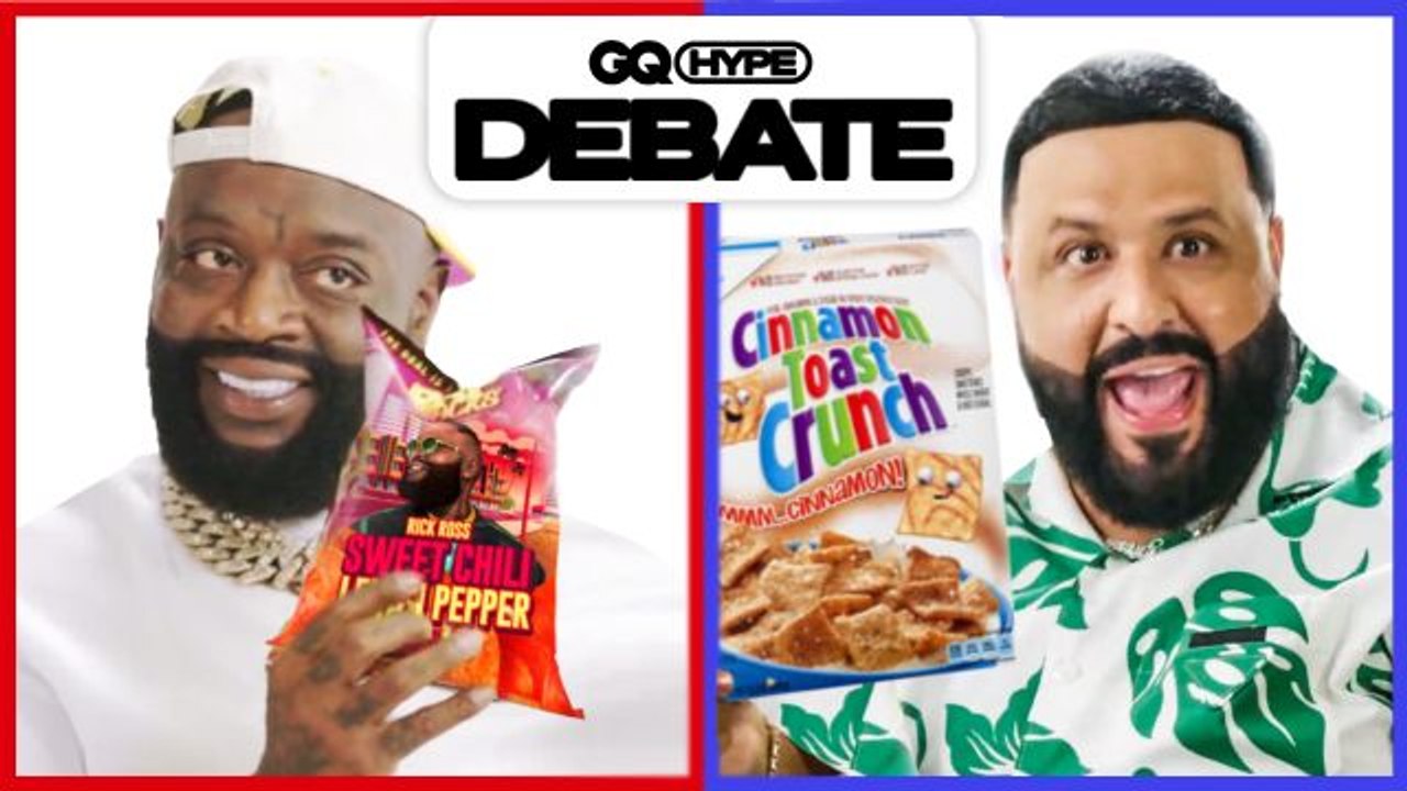 DJ Khaled vs. Rick Ross: What’s the Best Snack of All Time? | GQ Hype Debate