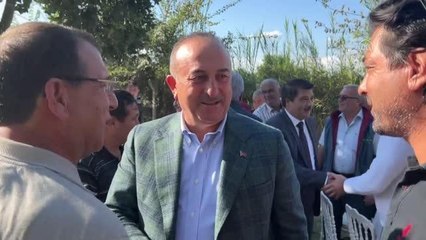 Antalya haberi... Dışişleri Bakanı Mevlüt Çavuşoğlu, Manavgat'ta ziyaretlerde bulundu