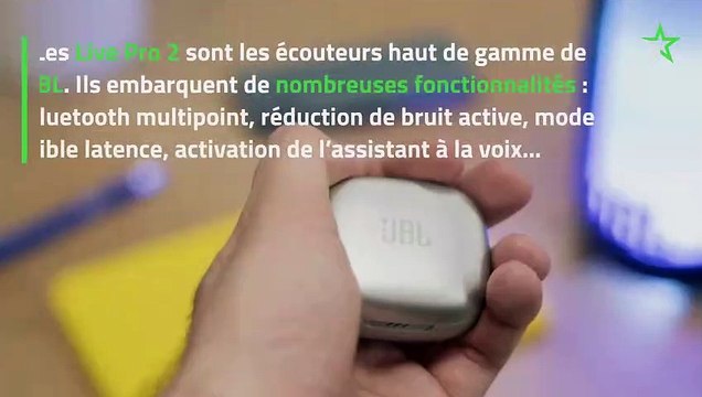Test JBL Live Pro 2 : des écouteurs confortables, mais bien trop démonstratifs
