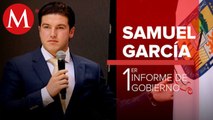 Samuel García presenta su primer informe de gobierno en Nuevo León