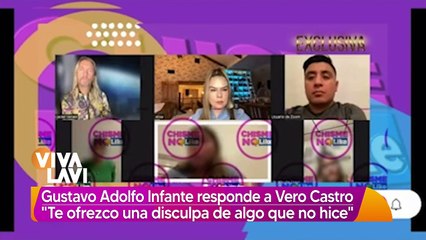 "Te ofrezco una disculpa por algo que no hice": Gustavo Adolfo Infante le reponde a Verónica Castro