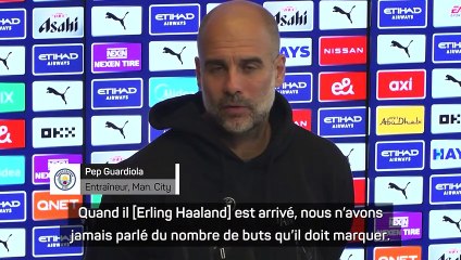 Manchester City - Guardiola sur Haaland : "Nous avons la chance d'avoir ce talent avec nous"