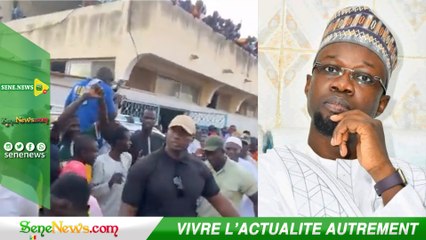L'arrivé spectaculaire de la délégation de Yaw à Tivaouane, Sonko accueillit par une foule immense