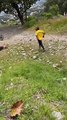 Biker Takes a Hard Spill