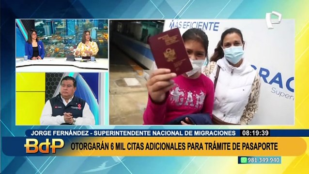 Migraciones habilitará 6 mil citas adicionales todos los sábados para tramitar pasaporte