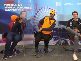 F1 2022 Japan Interview Ricciardo Verstappen Funny Moment