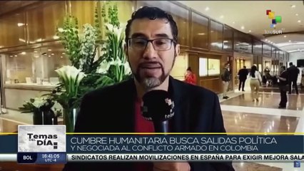 Cumbre humanitaria propone un cese multilateral al fuego al conflicto armado en Colombia