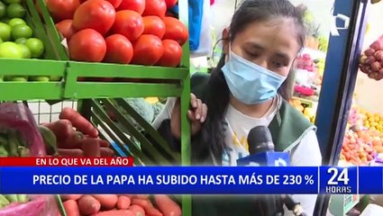 Precio de la papa ha incrementado hasta en un 230% en lo que va del año