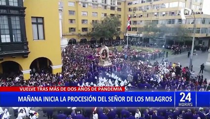 Mañana sale el Señor de Los Milagros: Procesión no recorrerá Palacio de Gobierno ni Congreso