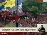 Caraqueños recuerdan la gran victoria del comandante supremo Hugo Chávez Frías