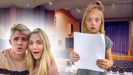 Everleigh Auditions For Her First School Play...