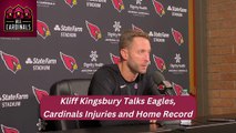 Kliff Kingsbury Talks Eagles, Cardinals Injuries and Home Record