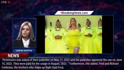 Beyoncé Hits Back at Right Said Fred for Their 'Disparaging' Claim She Didn't Seek Permission  - 1br