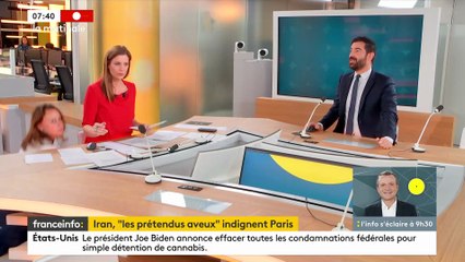 Pagaille sur le plateau de la matinale de France Info au point qu'une  des journalistes va même se cacher sous la table en plein direct !