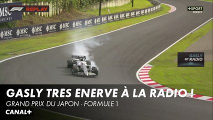 La colère de Pierre Gasly après son élimination en Q1 - Grand Prix du Japon - F1