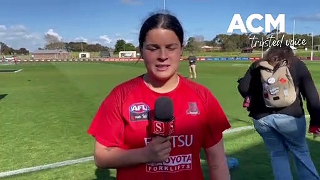 WS Maddy Prespakis, AFLW Essendon, October 2022, Warrnambool Standard