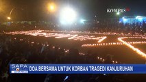 Aremania Menggelar Kirim Doa 7 Hari Korban Tragedi Kanjuruhan di Halaman Stadion Kanjuruhan