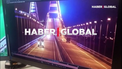 Kırım Köprüsü'ndeki patlama anı ve sonrası kamerada