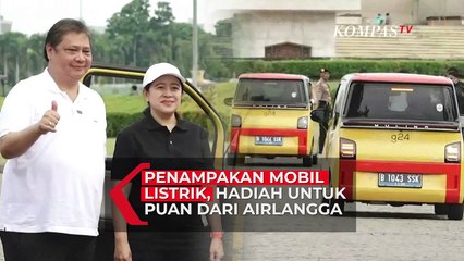 Penampakan Mobil Listrik, Hadiah Untuk Puan dari Airlangga Disusul Saling Berbalas Sajak Pantun
