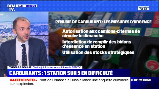 Tensions sur l'essence: les mesures d'urgence prises par l'exécutif