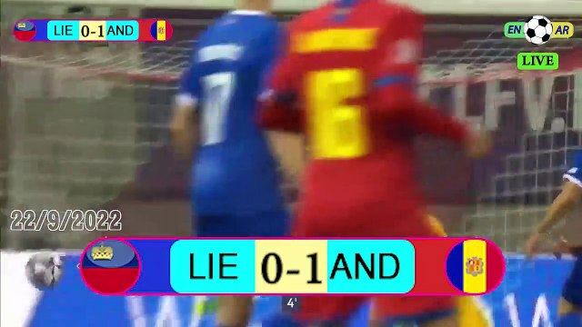 Andorra 2-0 Liechtenstein / ليختنشتاينا0-2أندورا - UEFA Nations League2022 دوري الأمم الأوروبية 22/9/2022