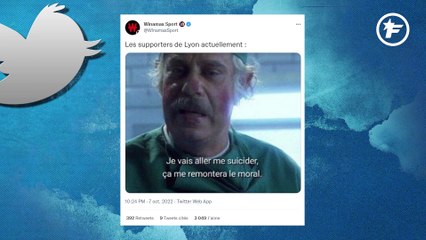 Les supporters de Lyon au bout de leur vie sur Twitter