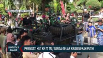 Warga Pekalongan Gelar Kirab Merah Putih Keliling Kota Peringati HUT ke-77 TNI!