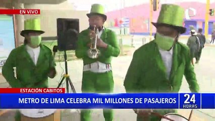 Metro de Lima festeja tras alcanzar los mil millones de pasajeros
