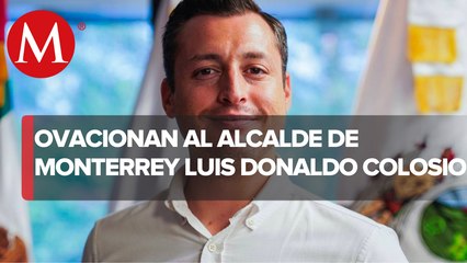 Ovacionan al alcalde Luis Donaldo Colosio con el grito de "presidente"
