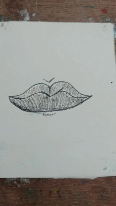 Easy lips drawing