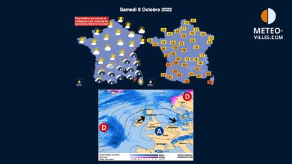 prévisions meteo-villes du samedi 8 octobre 2022