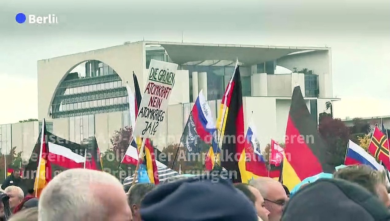 Tausende AfD-Anhänger protestieren in Berlin gegen 'Ampel'-Politik