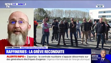 Download Video: Grève reconduite dans les raffineries: un délégué CGT Esso à Fos-sur-Mer affirme n'avoir 