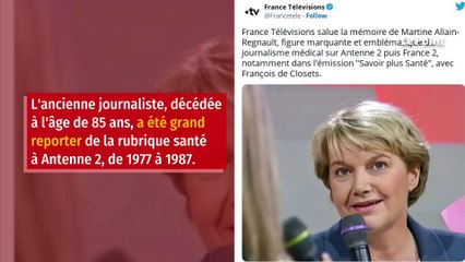 Décès de la journaliste Martine Allain-Regnault