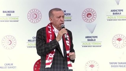 Balıkesir haberi... Cumhurbaşkanı Erdoğan, Balıkesir'de toplu açılış töreninde konuştu: (1)
