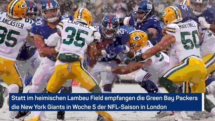 Download Video: Giants @Packers: Die Datenvorschau zum London-Game